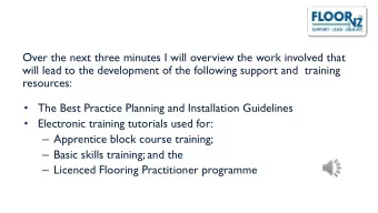 Work is underway  to develop industry    Best Practice Planning and Installation  BEST PRACTICE