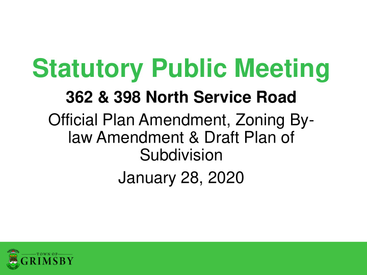 statutory public meeting