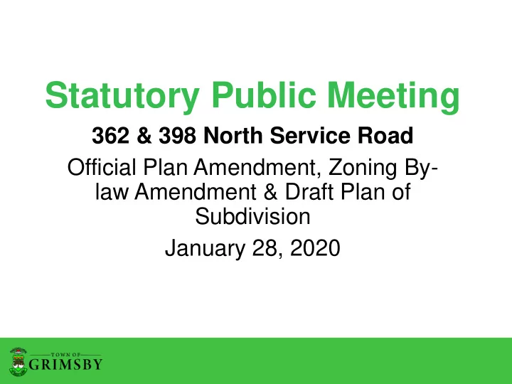 statutory public meeting