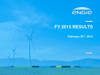 FY 2015 RESULTS February 25 th , 2016 Photovoltaic power plant  Curbans, France  AGENDA  Opening