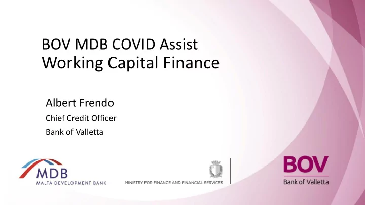 working capital finance