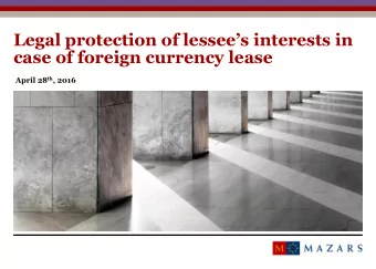 Titre de la prsentation  1  Background  Foreign currency lease  Article 317 of the Civil Code