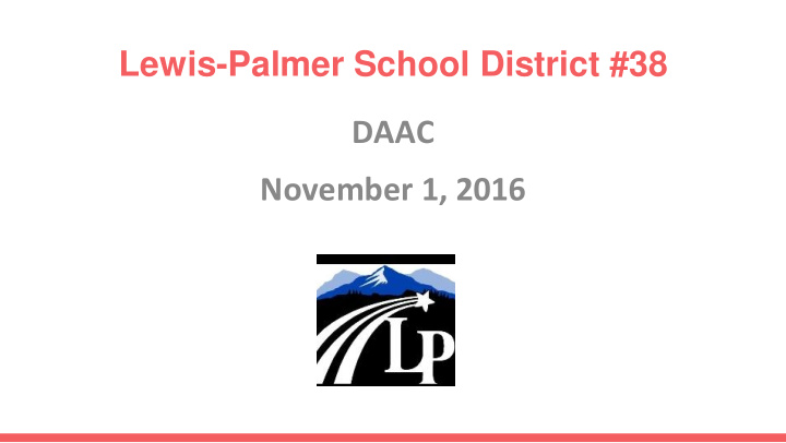 lewis palmer school district 38