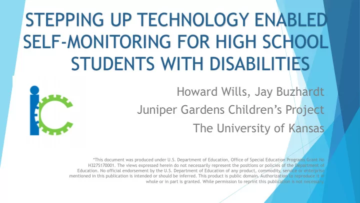 stepping up technology enabled self monitoring for high