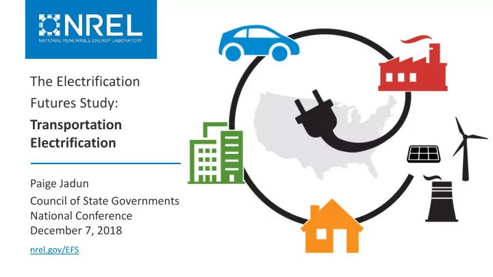 the electrification futures study transportation