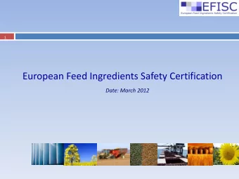 Date: March 2012  Content  2  The EU context  Implementation in the EU 27  EFIP