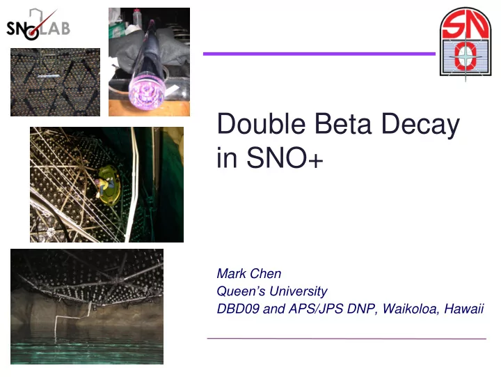 double beta decay