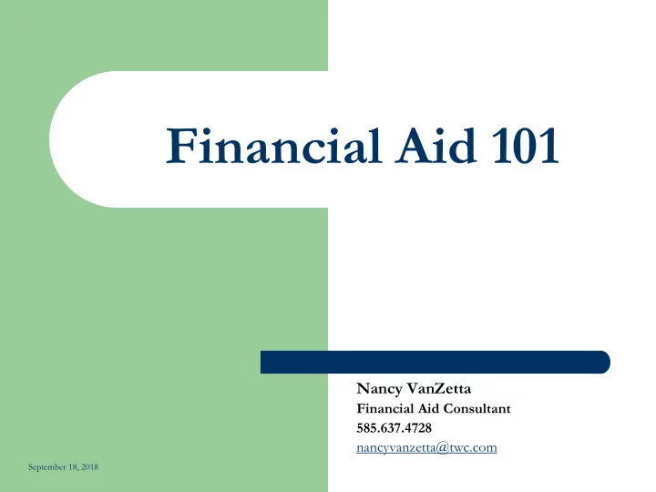 financial aid 101
