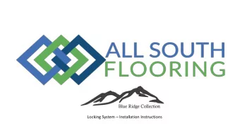 Locking System  Installation Instructions  BlueRidge  SolutionCore  featuring i4F 3L Triple Lock