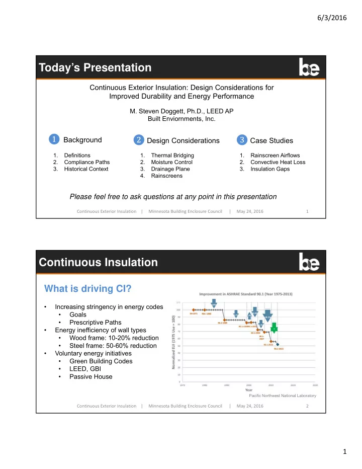 today s presentation