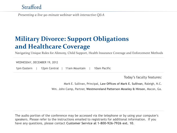 military divorce support obligations and healthcare