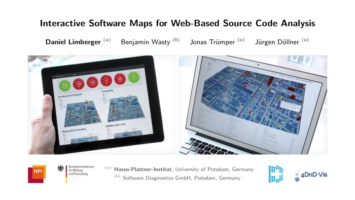 interactive software maps for web based source code