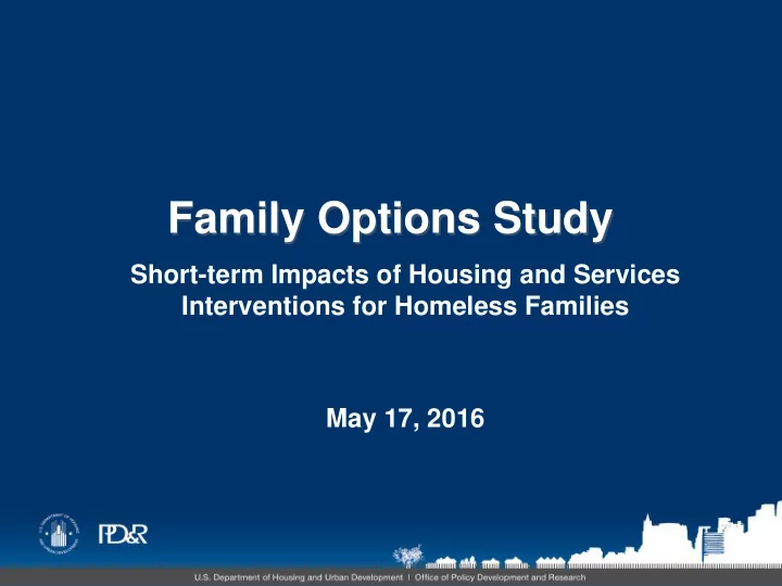 family options study