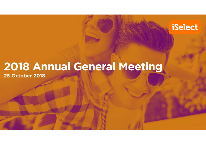 2018 annual general meeting