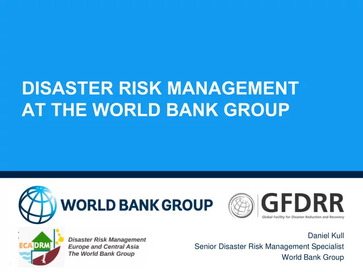 at the world bank group