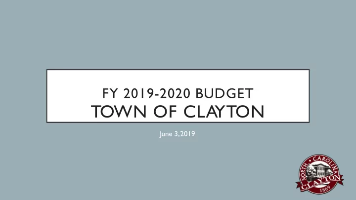 town of cla yton