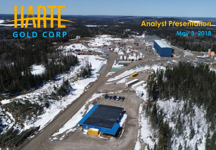 analyst presentation