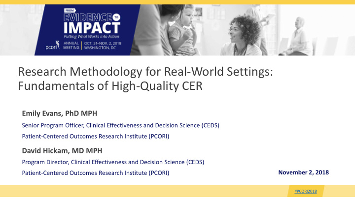 research methodology for real world settings fundamentals