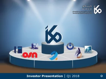 Disclaimer  This presentation is not an offer or invitation to subscribe to or purchase any