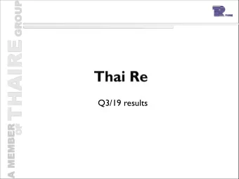 Q3/19 results  Q3/19 Key Messages  Normalised profit increased by 2%yoy  Healthier insurance