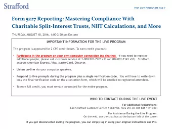 Form 5227 Reporting: Mastering Compliance With Charitable Split-Interest Trusts, NIIT Calculations,