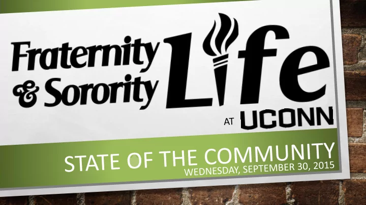 greek life at uconn culture and cultures of uconn