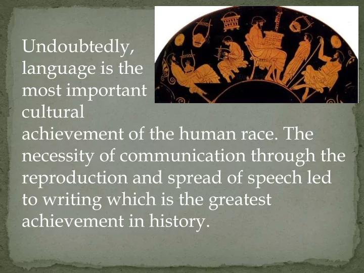 language is the