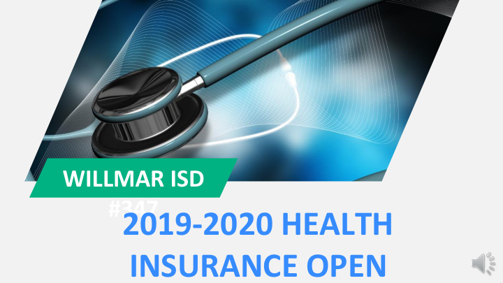 2019 2020 health insurance open enrollment