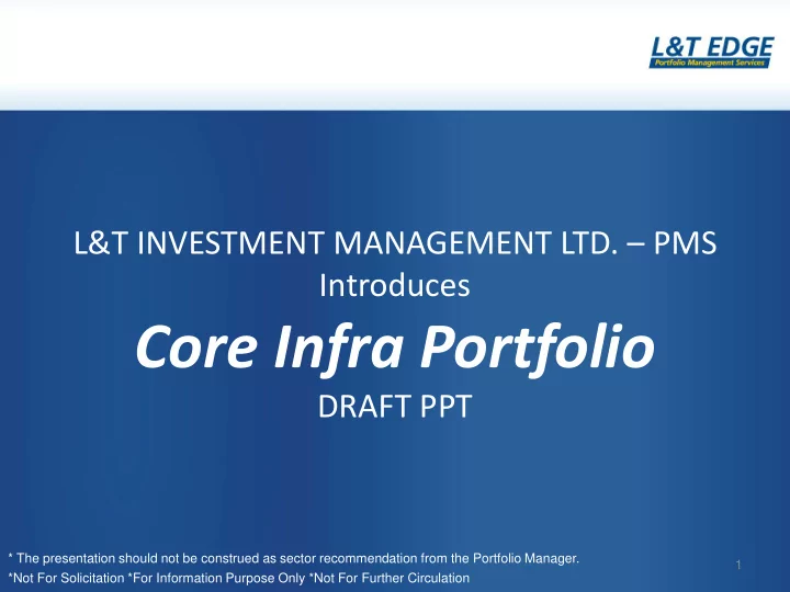 core infra portfolio