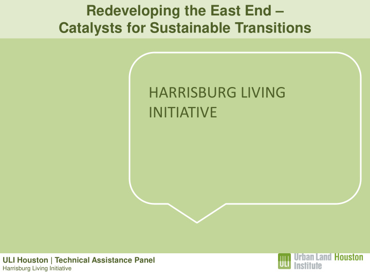 harrisburg living initiative