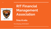 rit financial management association