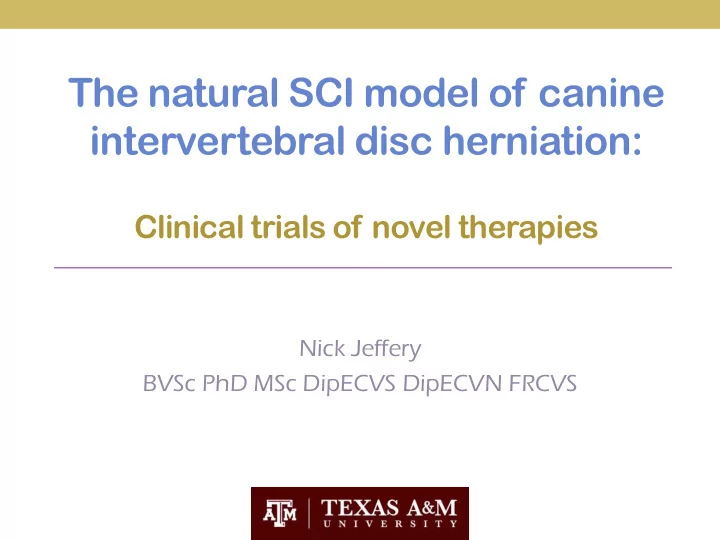 the natural sci model of canine