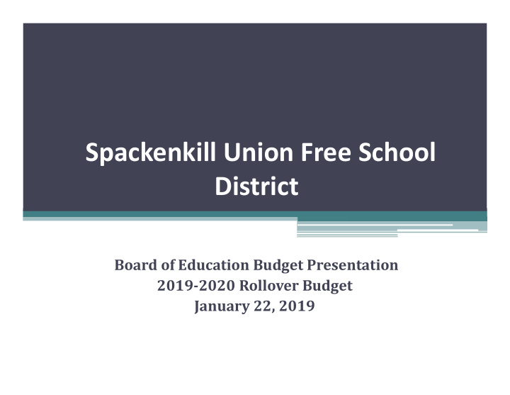 spackenkill union free school district