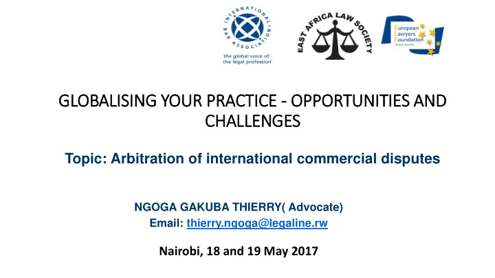 globalising your practice opportunities and challenges