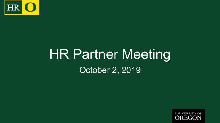 hr partner meeting