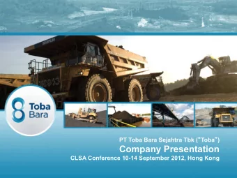 Company Presentation  CLSA Conference 10-14 September 2012, Hong Kong  1  Disclaimer  These