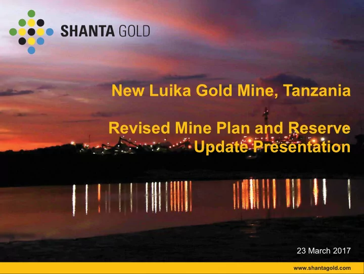update presentation