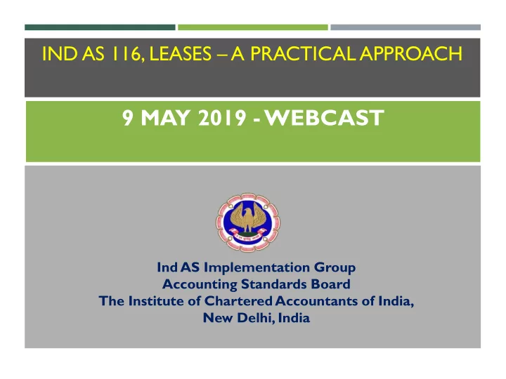 9 may 2019 webcast