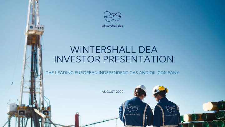 wintershall dea investor presentation