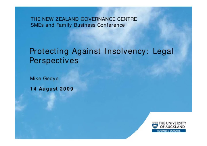 protecting against insolvency legal perspectives