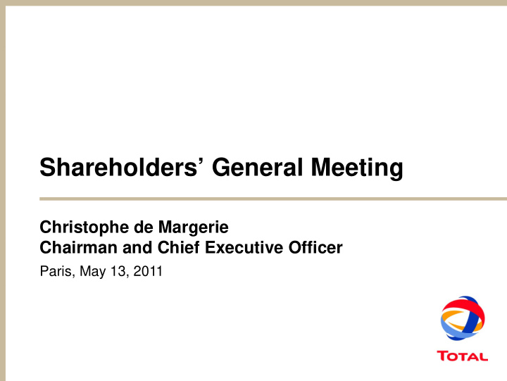 shareholders general meeting