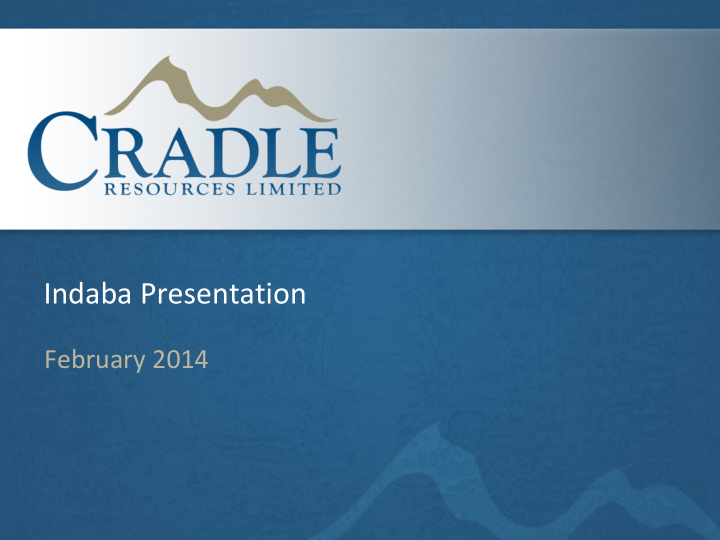 indaba presentation