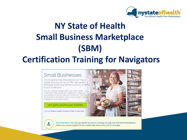 ny state of health small business marketplace sbm
