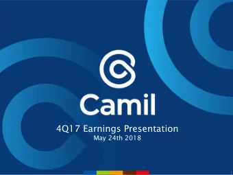 4Q17 Earnings Presentation  May 24th 2018  1  Recent Developments  Latest News  Conclusion of R$168