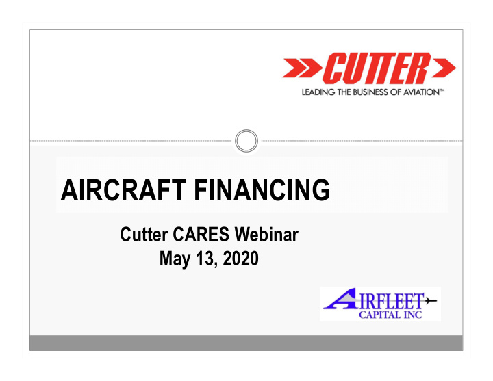 aircraft financing