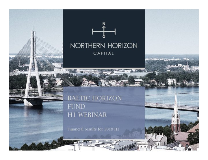 baltic horizon fund h1 webinar