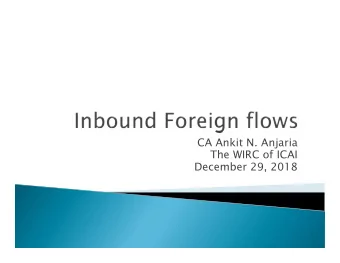 CA Ankit N. Anjaria  The WIRC of ICAI  December 29, 2018  Make in India  Programme  Gradual