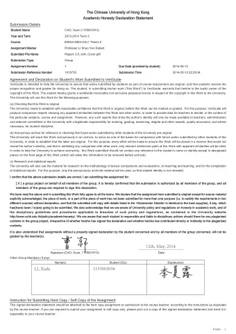 1155002056  12th, May, 2014  LI, Xialu