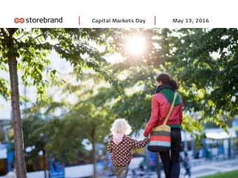 Capital Markets Day May 13, 2016  1    Important information:  This document may contain