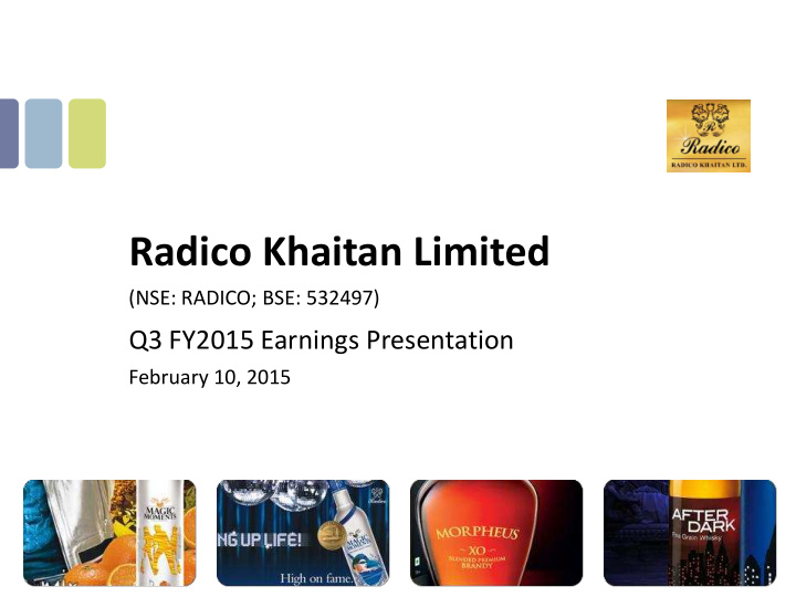 radico khaitan limited